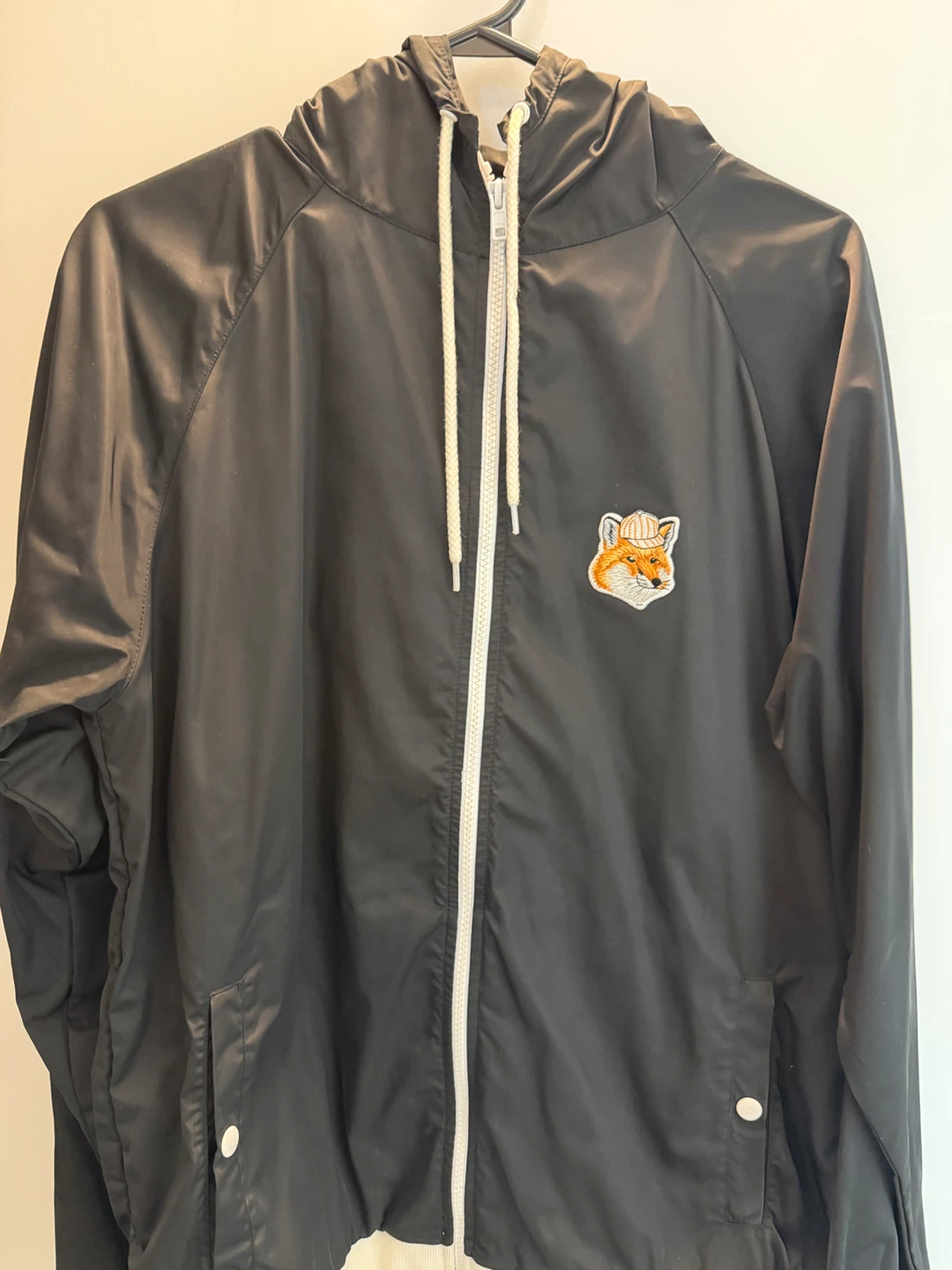 Maison Kitsuné Fox Patch Windbreaker Jacket