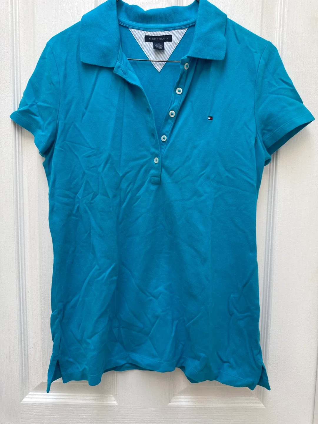 Tommy Hilfiger Blue Polo Shirt women’s medium