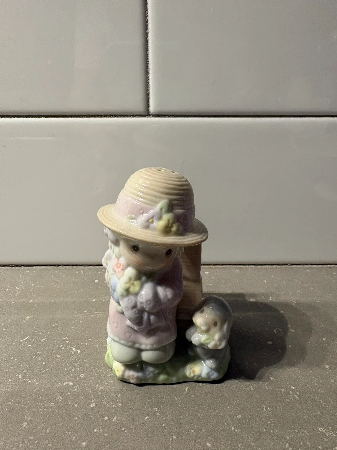 Precious Moments "Seasoned With A Smile" Salt & Pepper Shakers