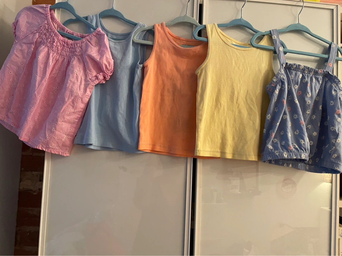 Girls' Tops Bundle (3 Tanks, 2 Shirts)