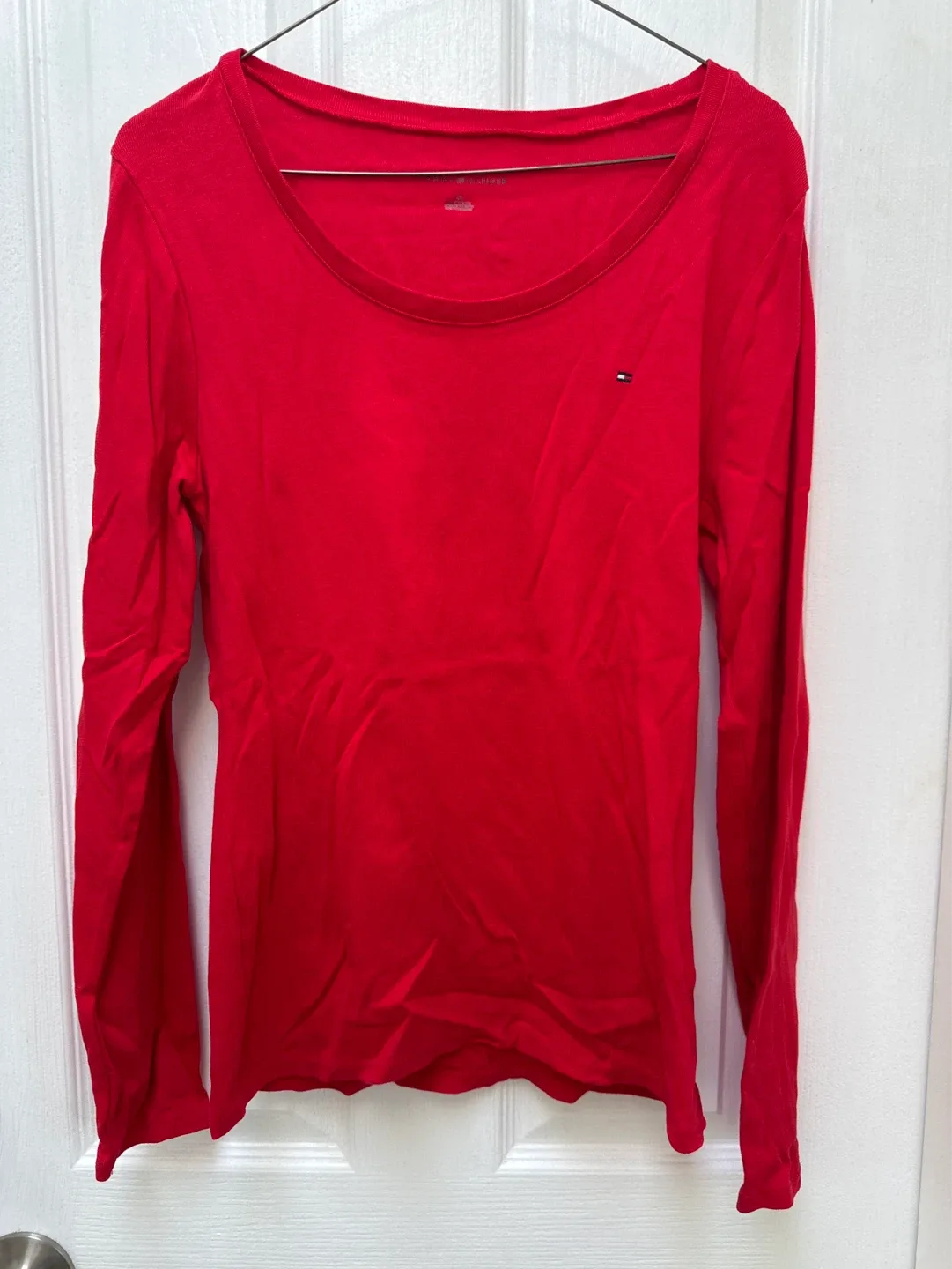 Tommy Hilfiger Red Long Sleeve Shirt women’s large