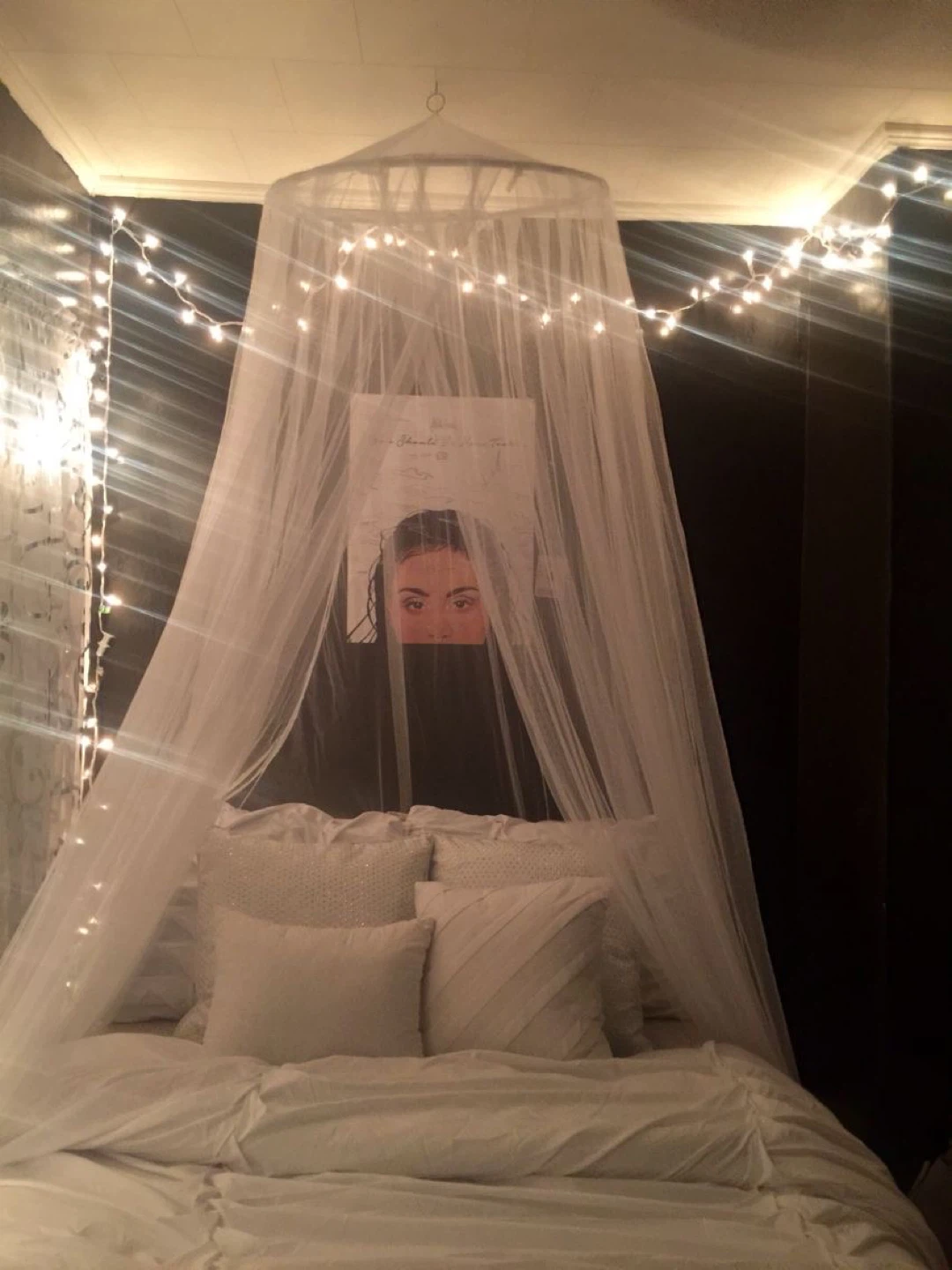 🩷2 Ikea White Net Canopy for Tumblr Princess Aesthetic Bed - photo 2