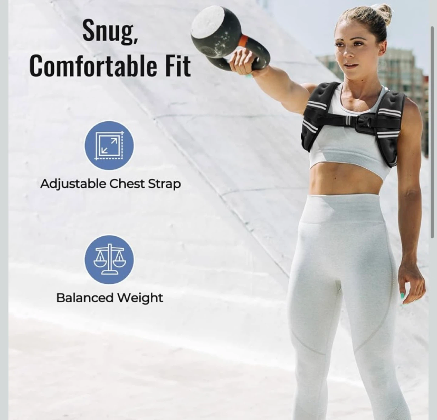 New 10lb Weight Vest Black - photo 3