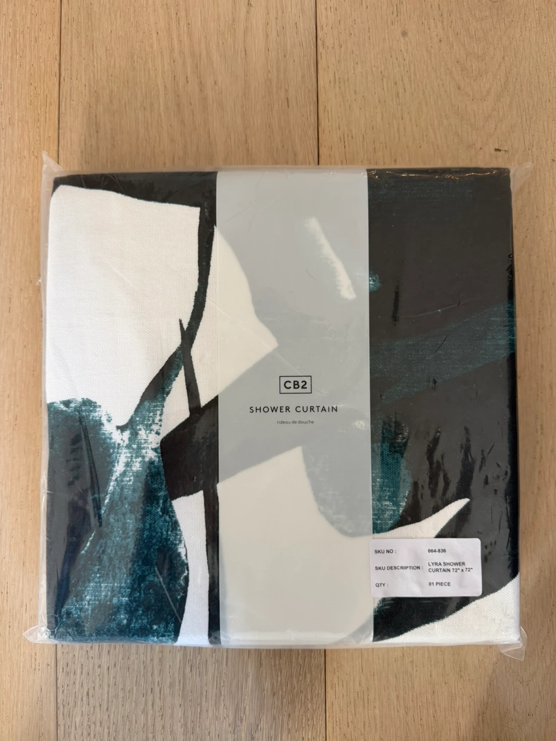 CB2 Lyra Shower Curtain