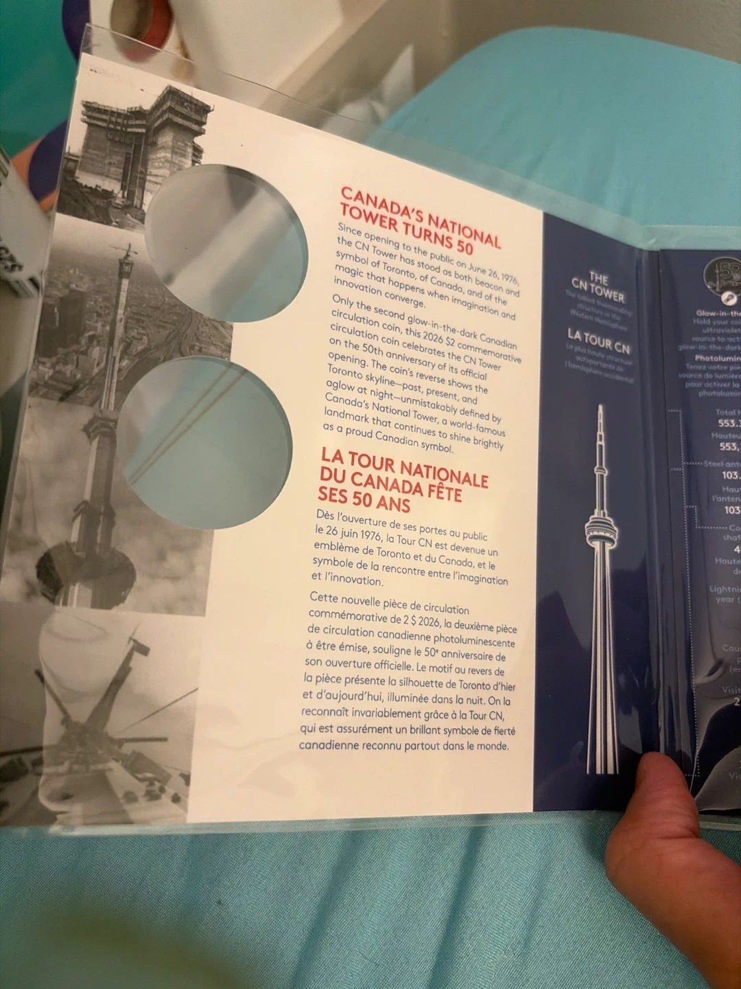 Royal Canadian Mint CN Tower 50th Anniversary Coin Set - photo 3