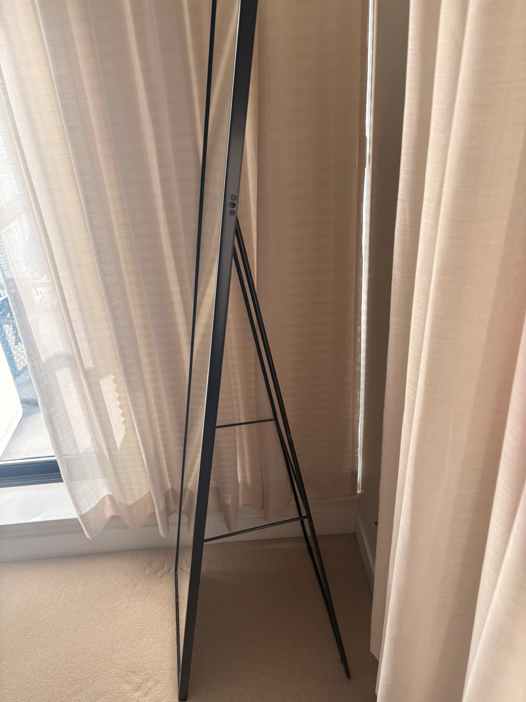 Full Length Mirror with Ornate Top