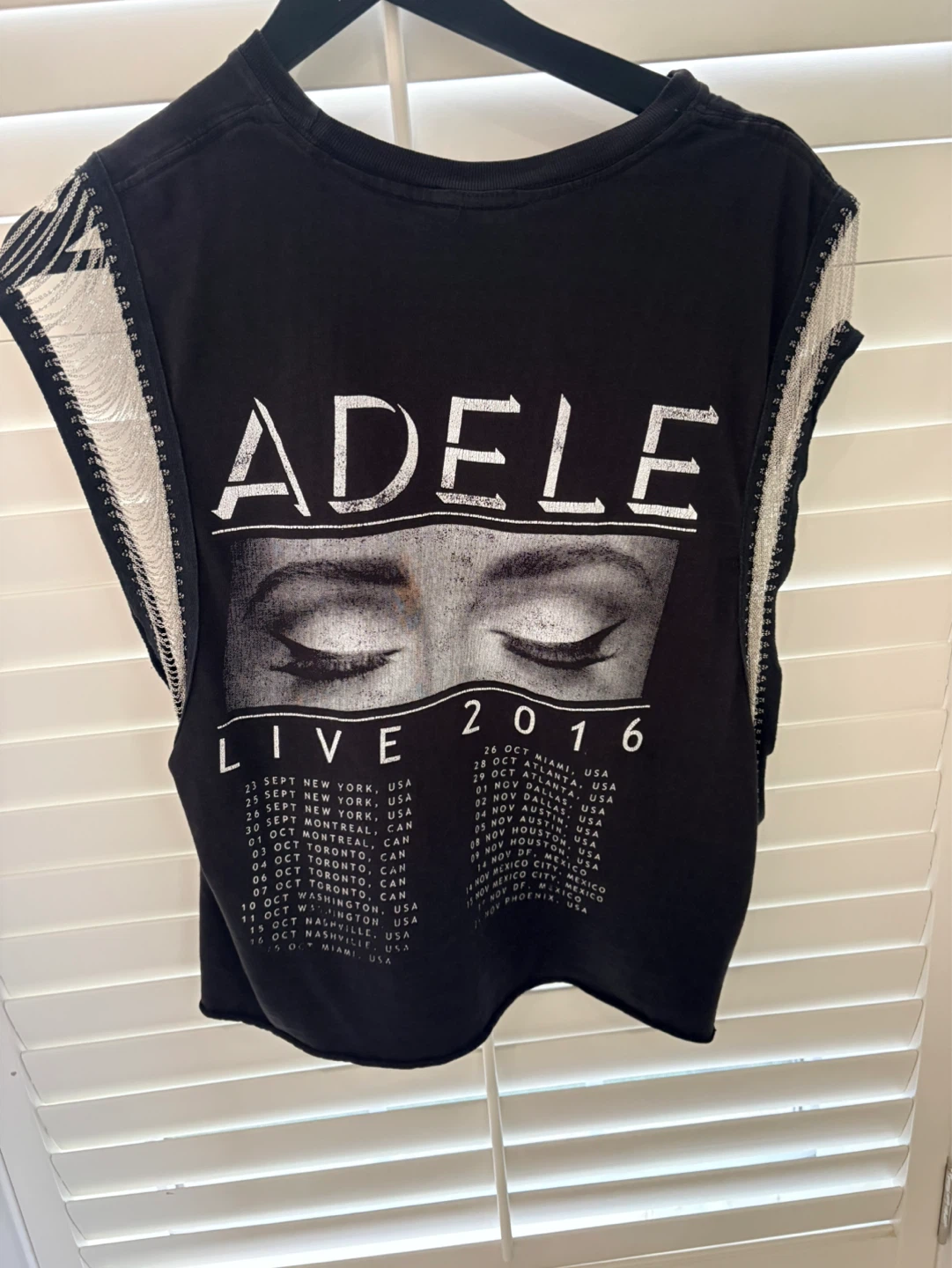 Evangelista Upcycled Adele Live 2016 Concert T-Shirt - photo 2