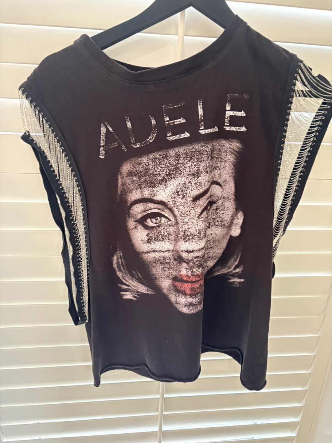 Evangelista Upcycled Adele Live 2016 Concert T-Shirt