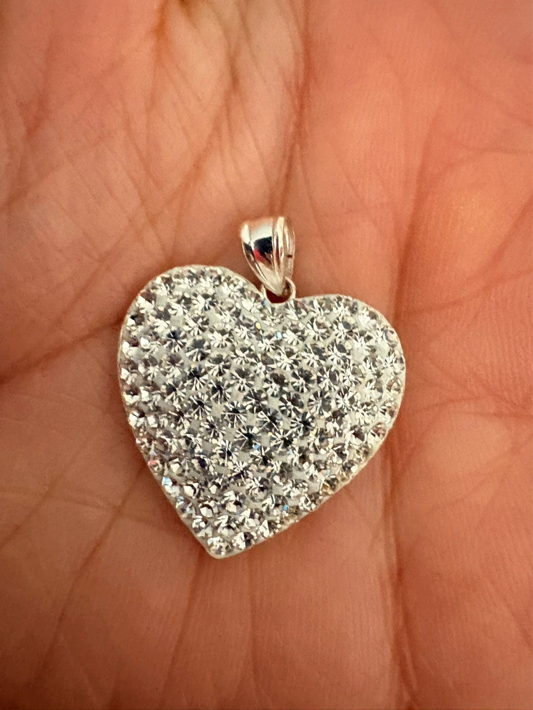 Heart Shaped Pendant Sterling Silver