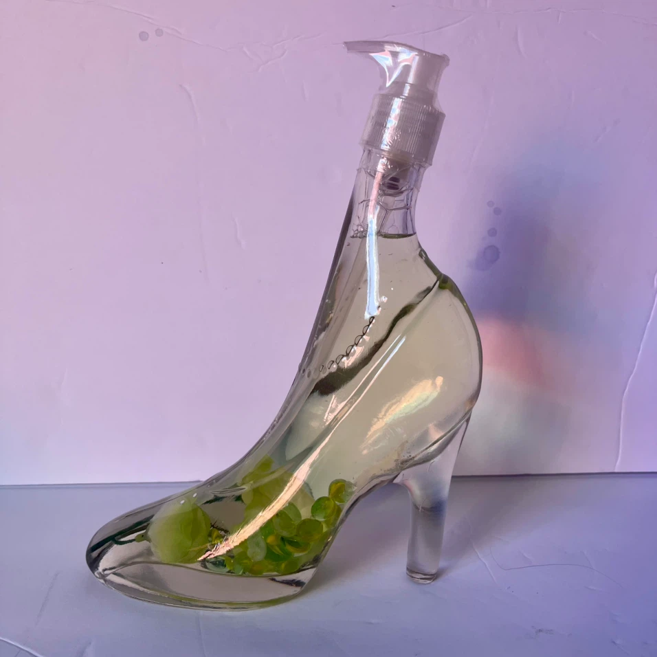Glass High Heel Soap Dispenser new