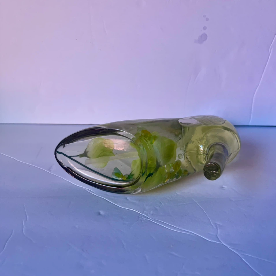 Glass High Heel Soap Dispenser new - photo 3