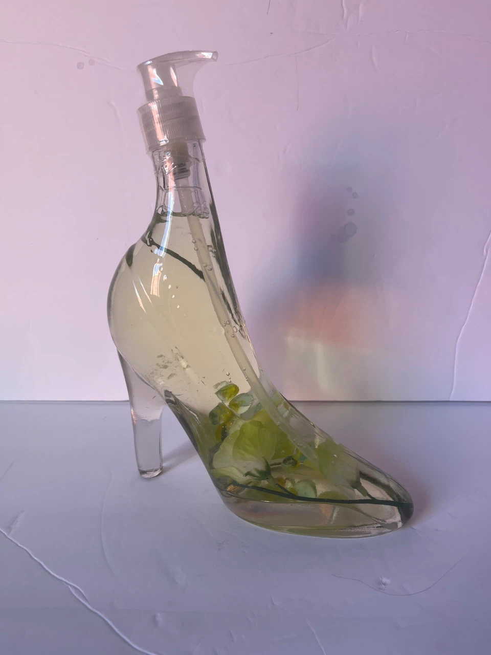 Glass High Heel Soap Dispenser new - photo 5