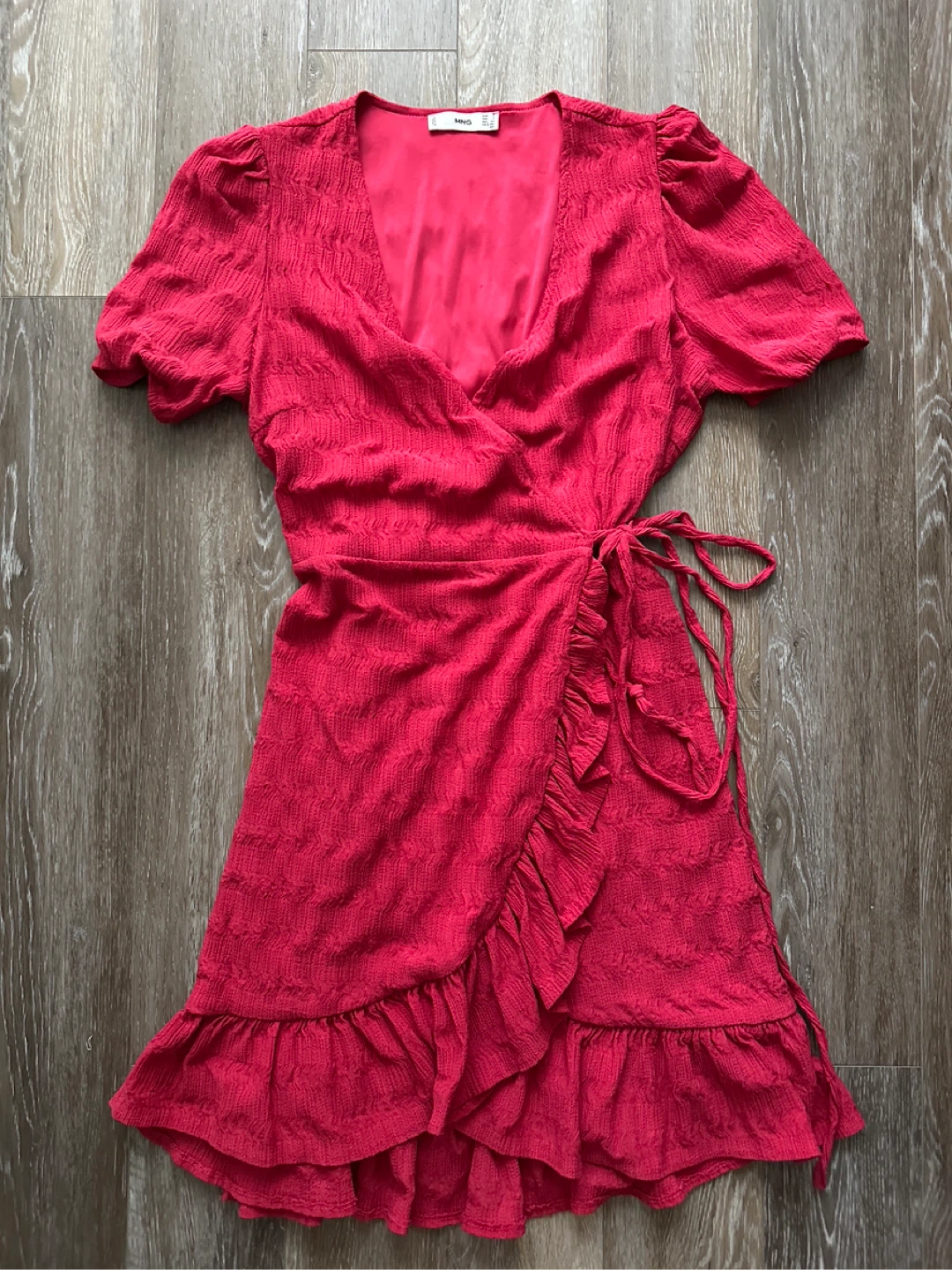 MNG Women's Pink Wrap Dress Size S