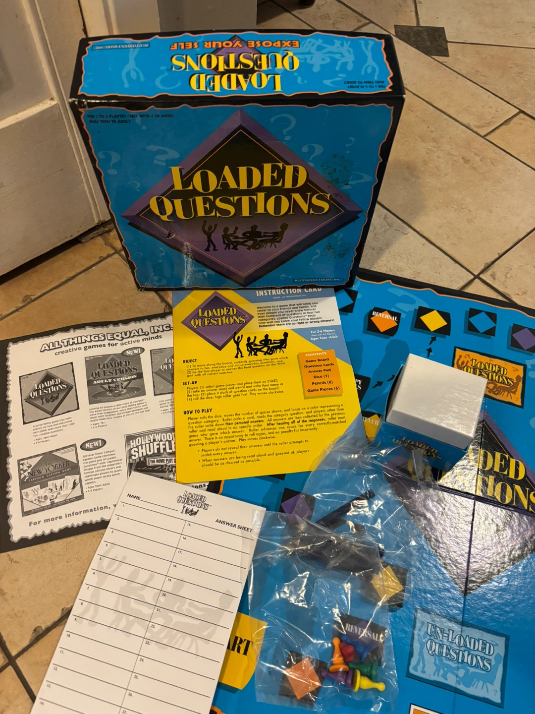 Loaded Questions Board Game