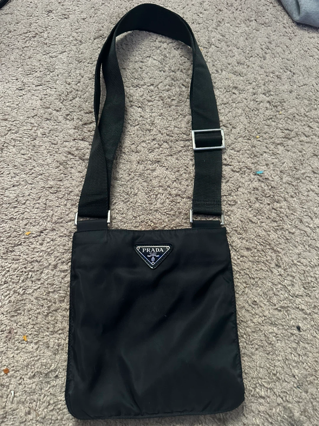 Prada Milano Black Nylon Messenger Bag - photo 2