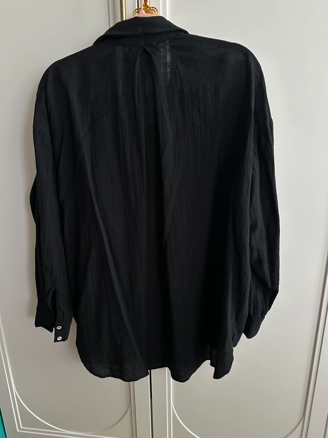 Pull & Bear Black Cotton Shirt - Size S - photo 2
