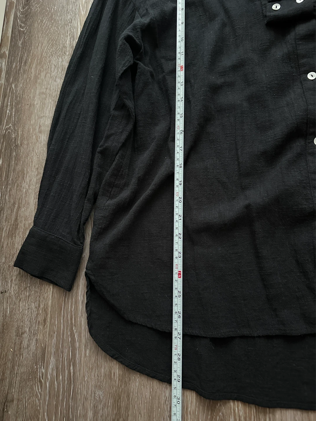 Pull & Bear Black Cotton Shirt - Size S - photo 5