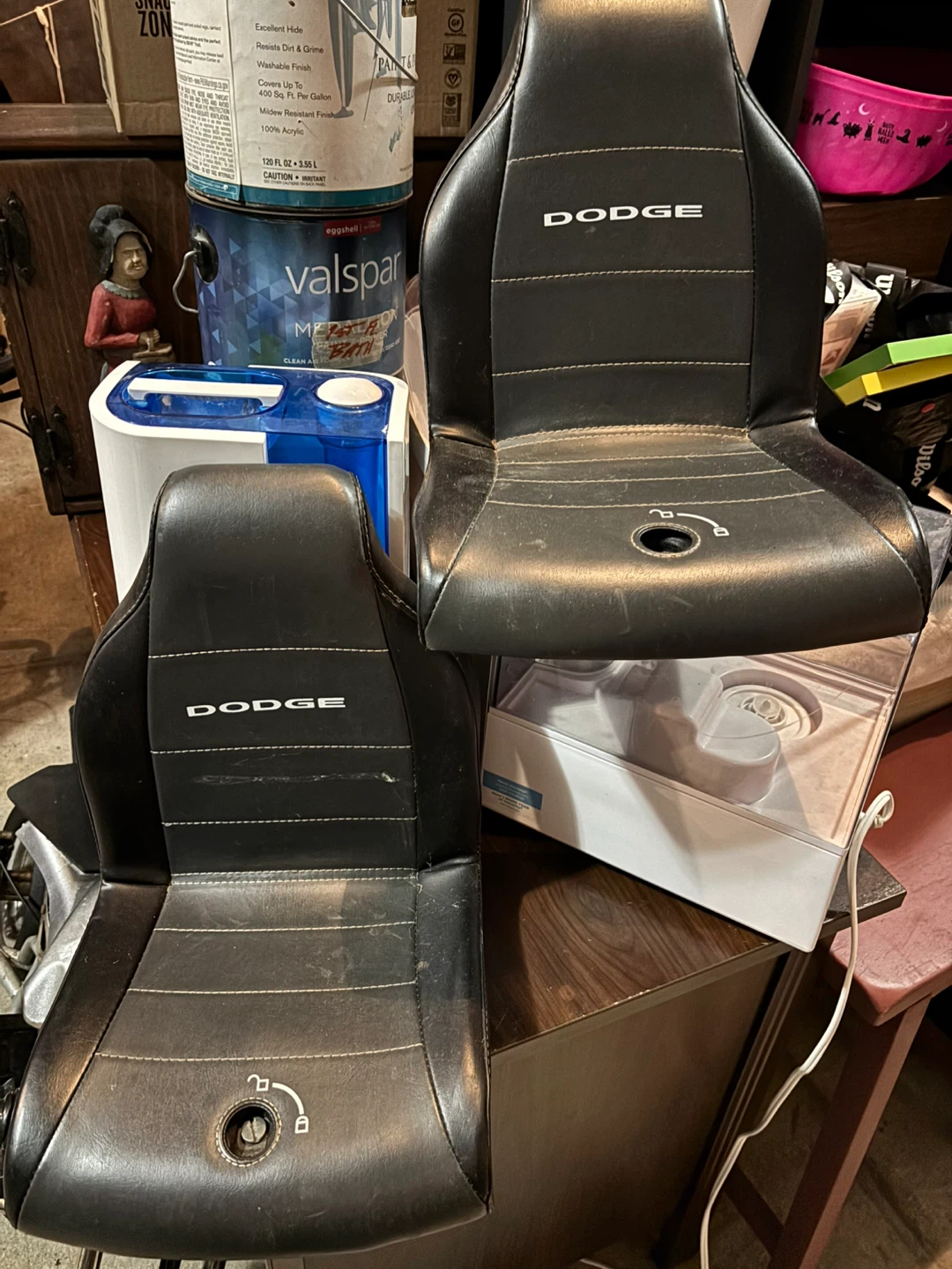 Dodge toy police Car Seats (Pair)