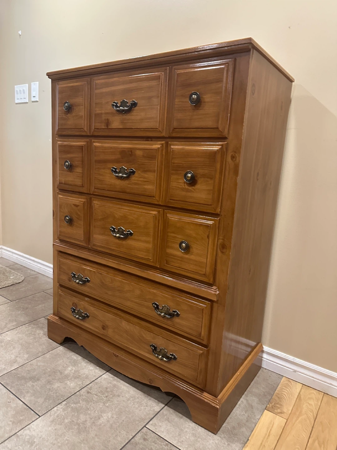 Ideal Furniture Solid Wood Tall Dresser (CAN DELIVER) - photo 2
