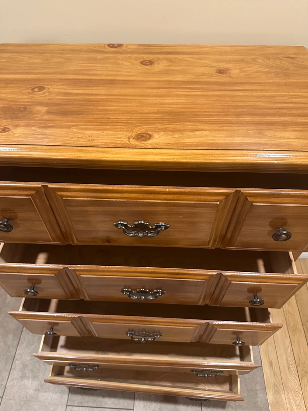 Ideal Furniture Solid Wood Tall Dresser (CAN DELIVER) - photo 4