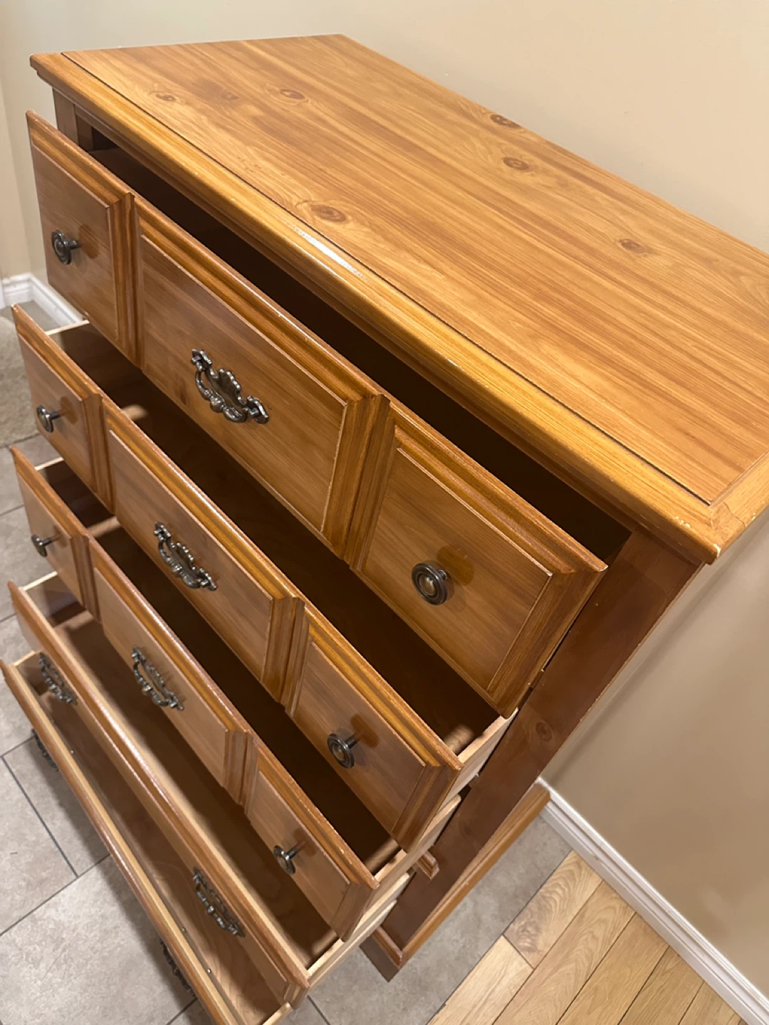 Ideal Furniture Solid Wood Tall Dresser (CAN DELIVER) - photo 5