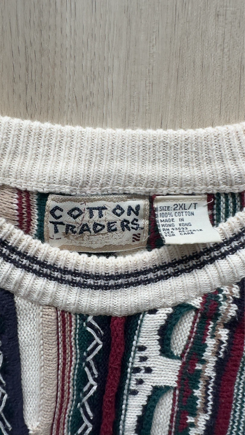 Cotton Traders Colourful Patterned Knit Sweater - photo 2