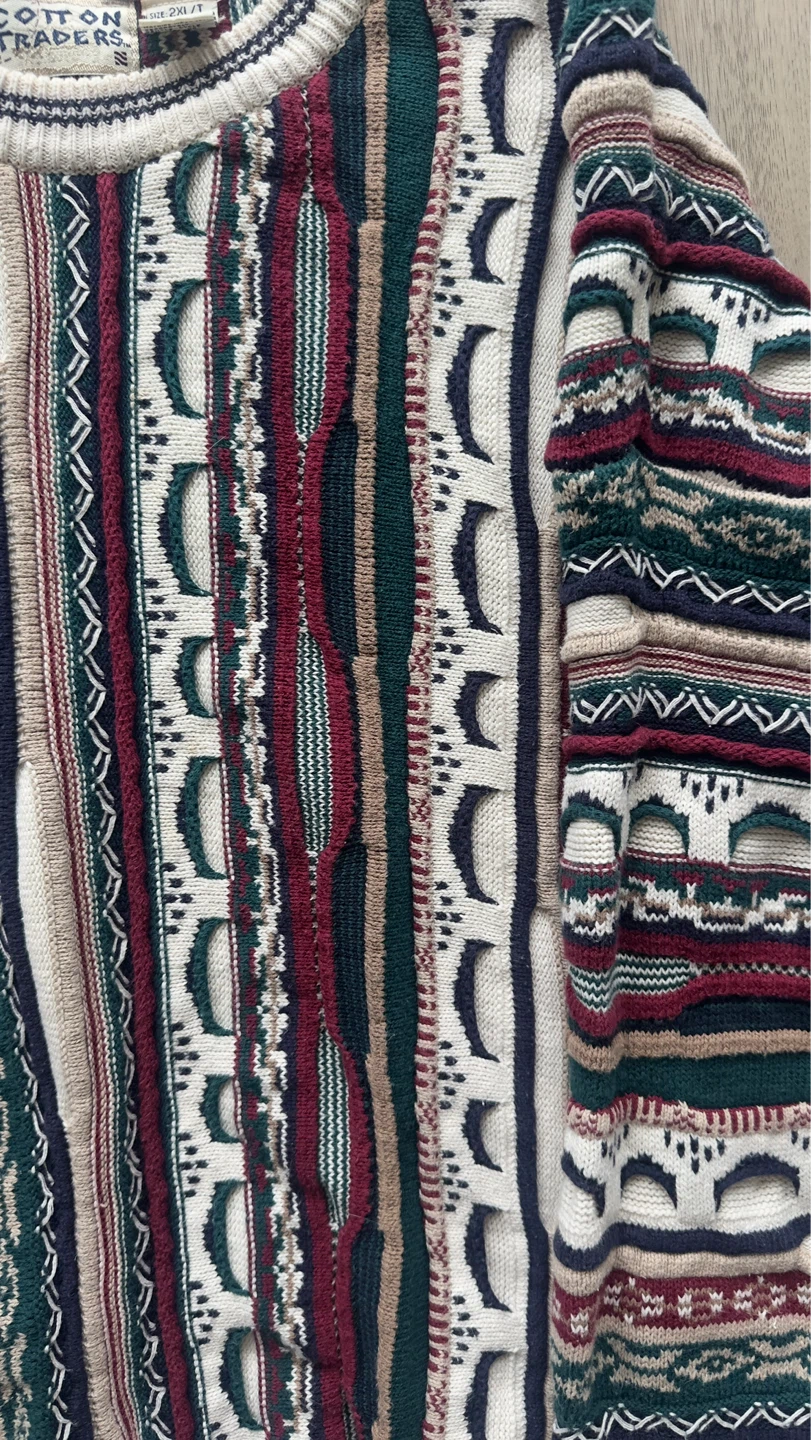 Cotton Traders Colourful Patterned Knit Sweater - photo 3