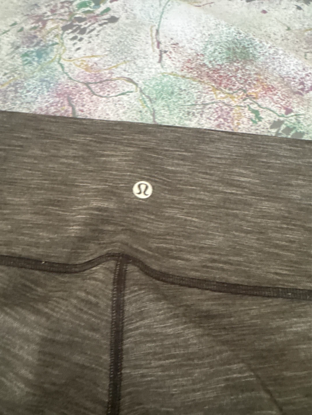 Lululemon Grey Heathered Leggings Size 10 - photo 3