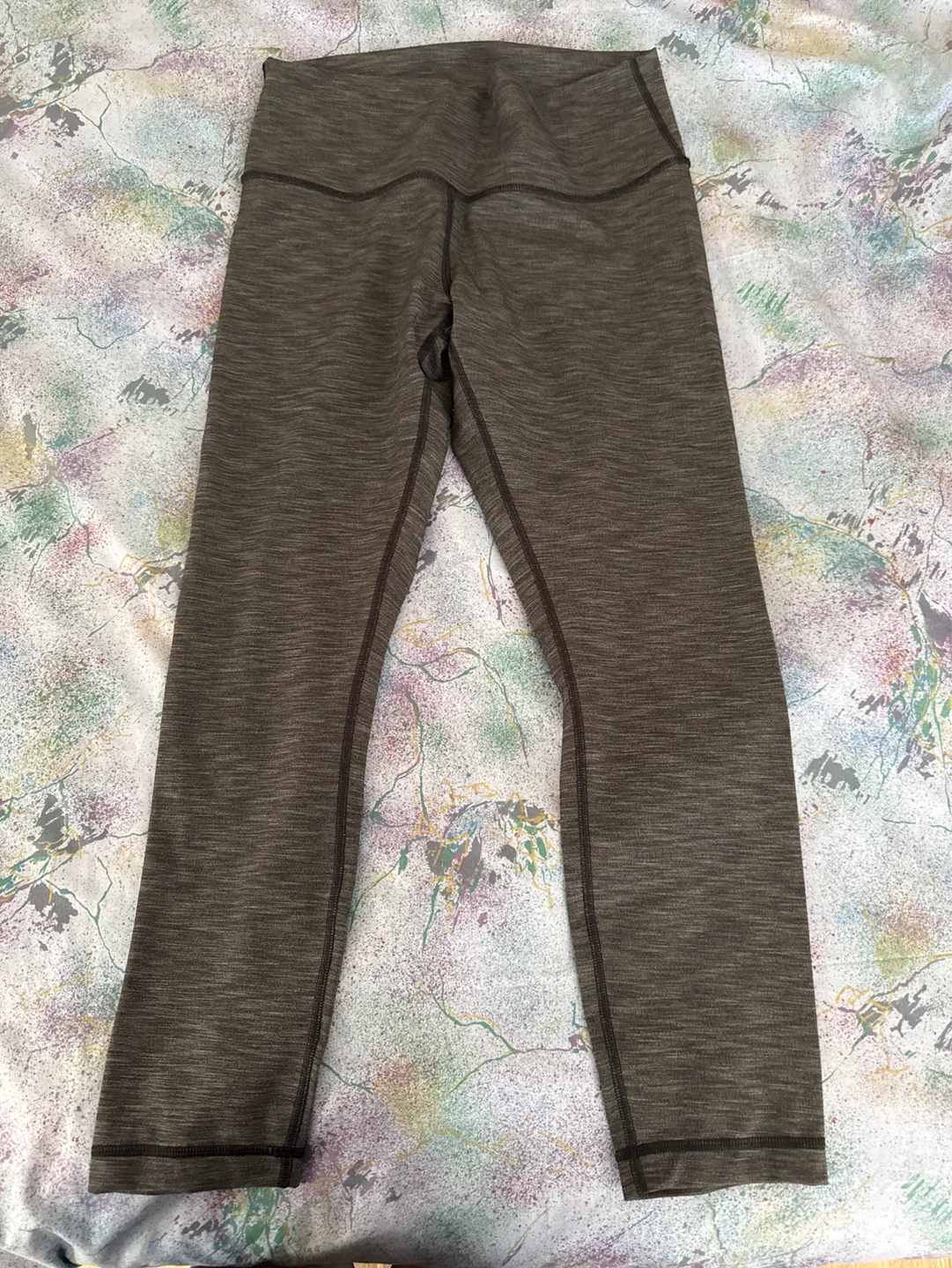 Lululemon Grey Heathered Leggings Size 10