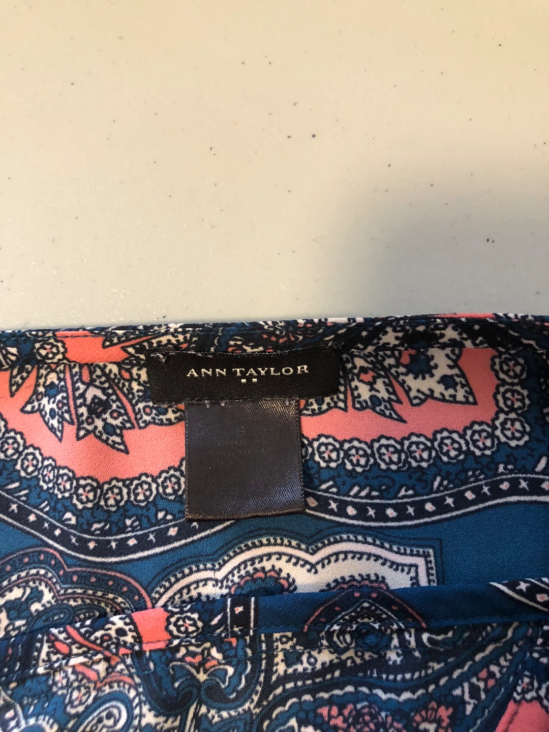 Ann Taylor Paisley Print Wrap Top