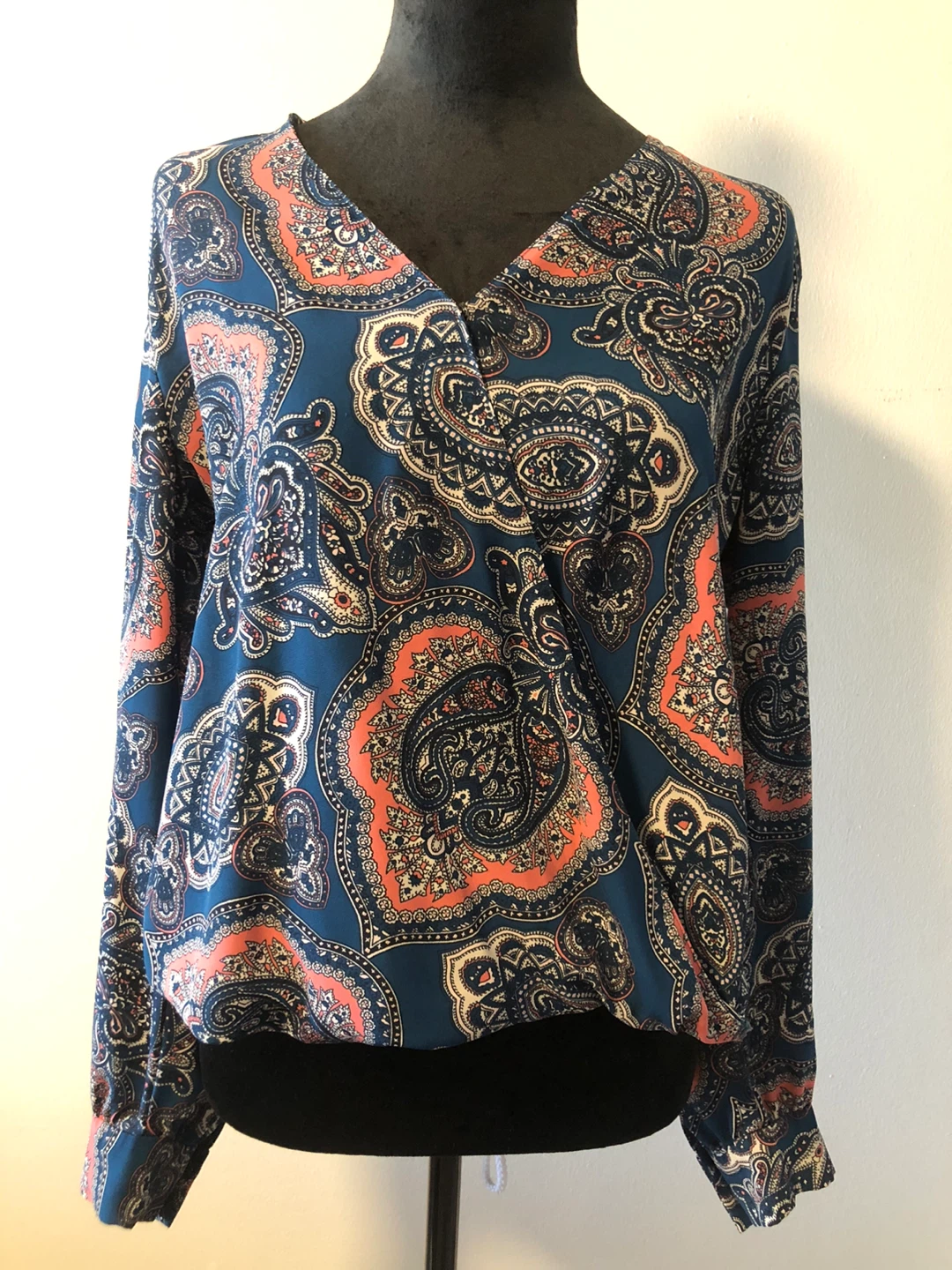 Ann Taylor Paisley Print Wrap Top - photo 2