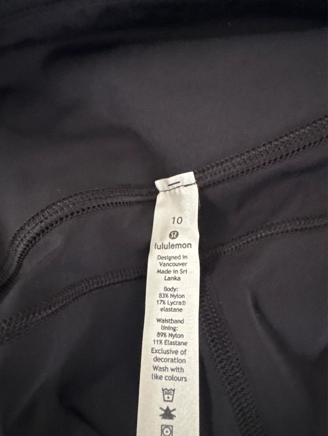 Lululemon Black Leggings Size 10 - photo 3