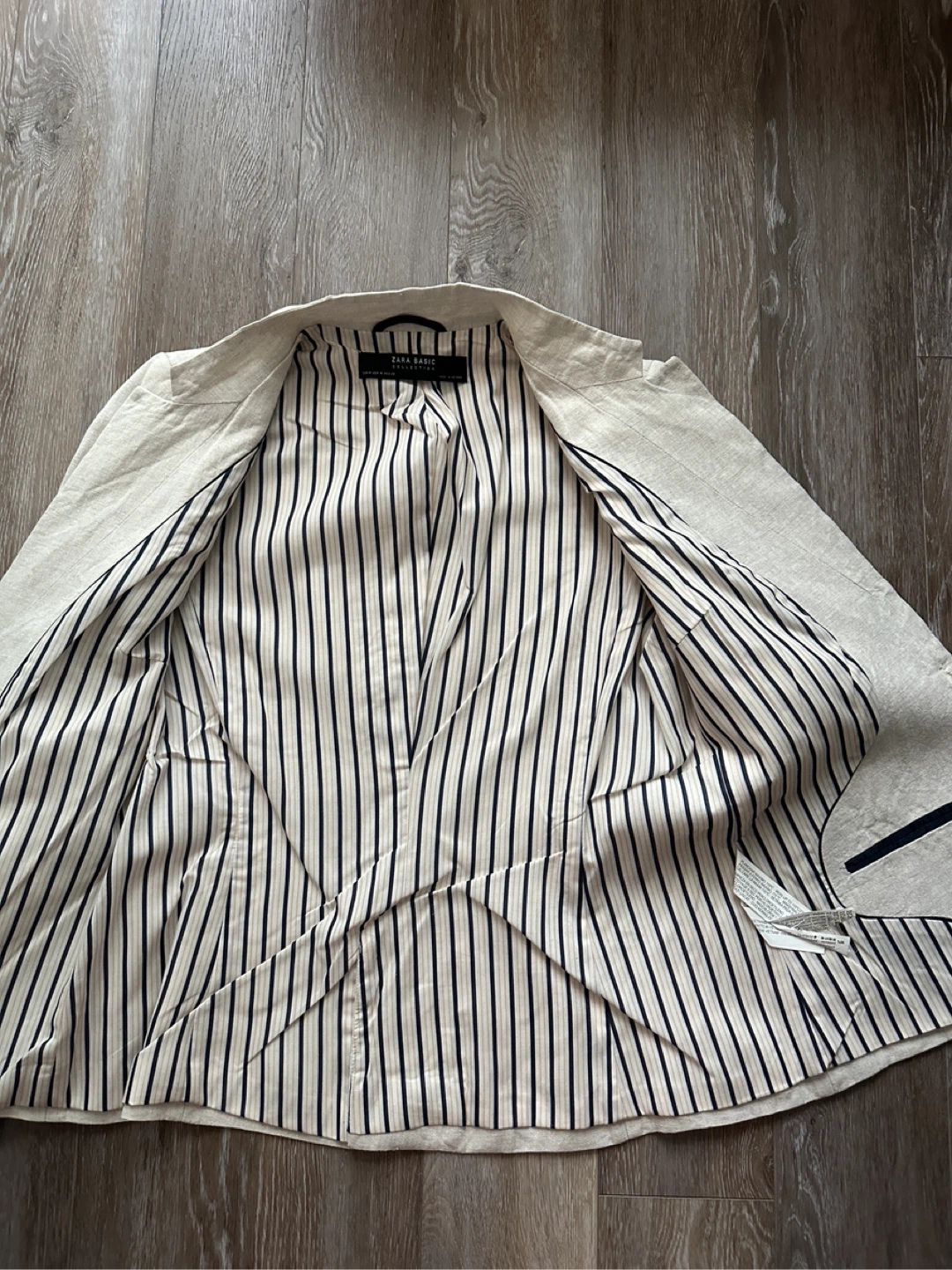 Zara Basic Linen Blazer - Size M - photo 3