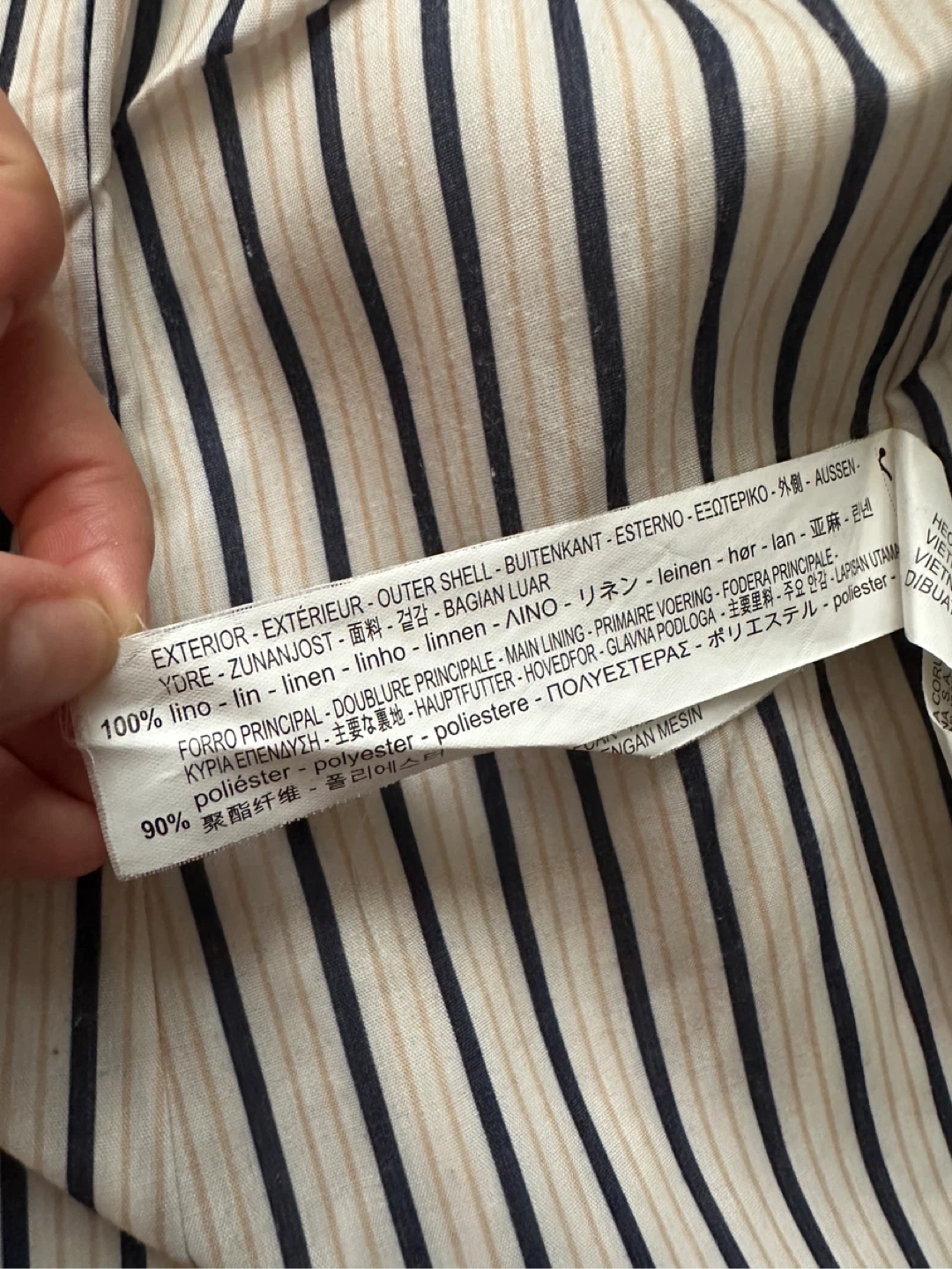 Zara Basic Linen Blazer - Size M - photo 4