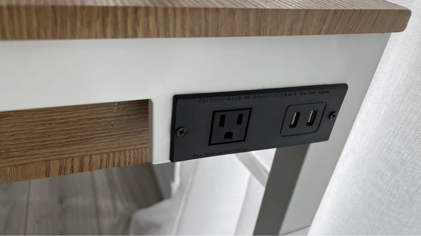 Desk with Built-in Power Outlet and USB Ports - photo 2