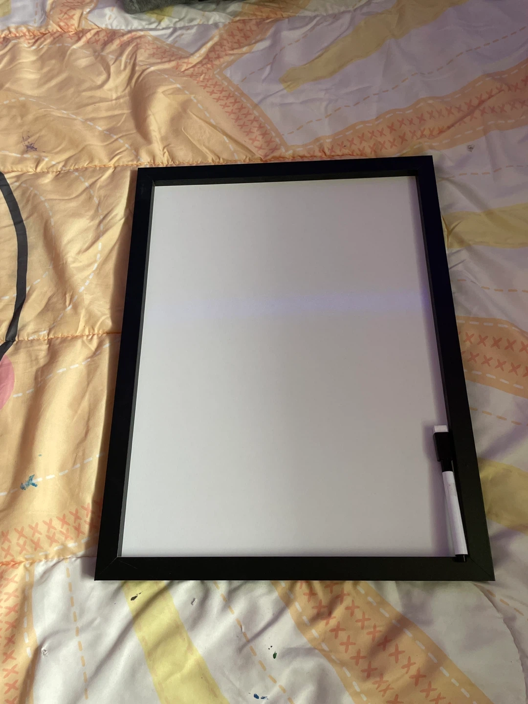 Framed Dry Erase Whiteboard with Marker