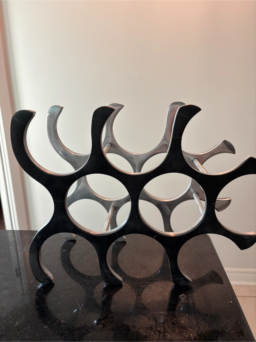 Vintage 9 Bottle, Counter Wine Rack. Original price $140