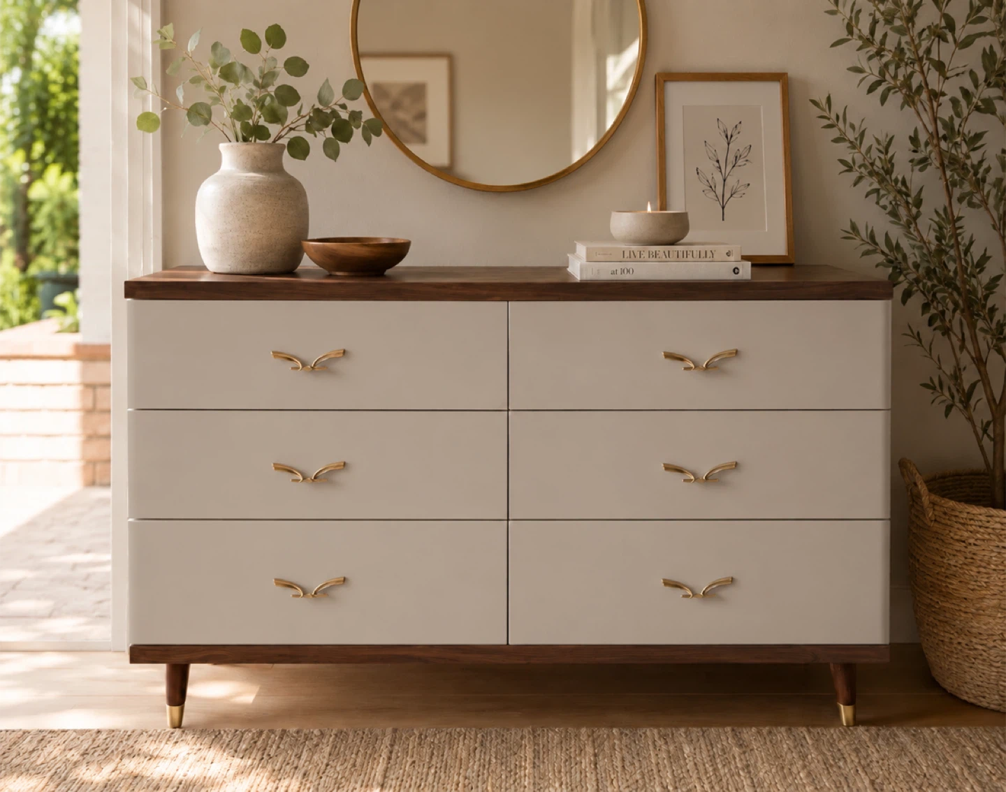 ✨ Refinished Walnut Dresser ✨ - photo 2
