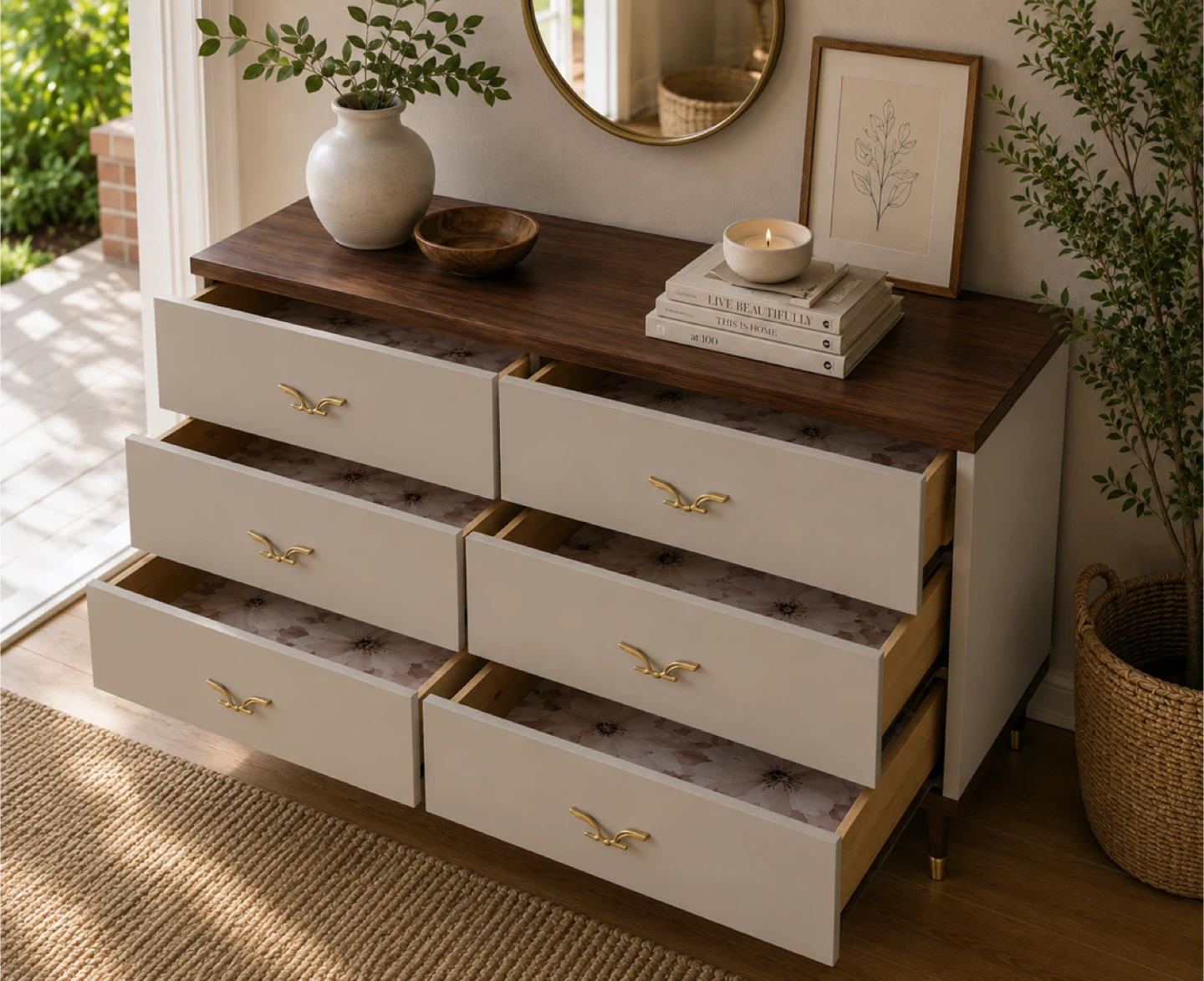 ✨ Refinished Walnut Dresser ✨ - photo 4