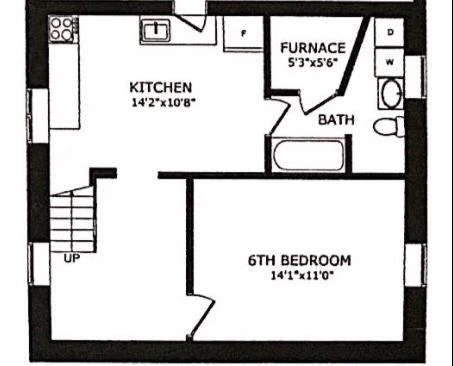 One bedroom basement for rent