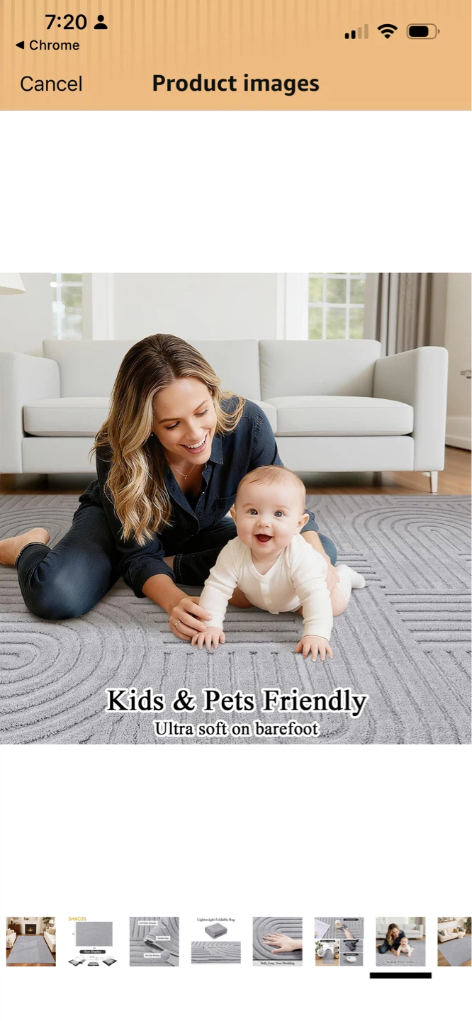 New Soft Fluffy Polyester Area Rug 8x10ft - photo 5