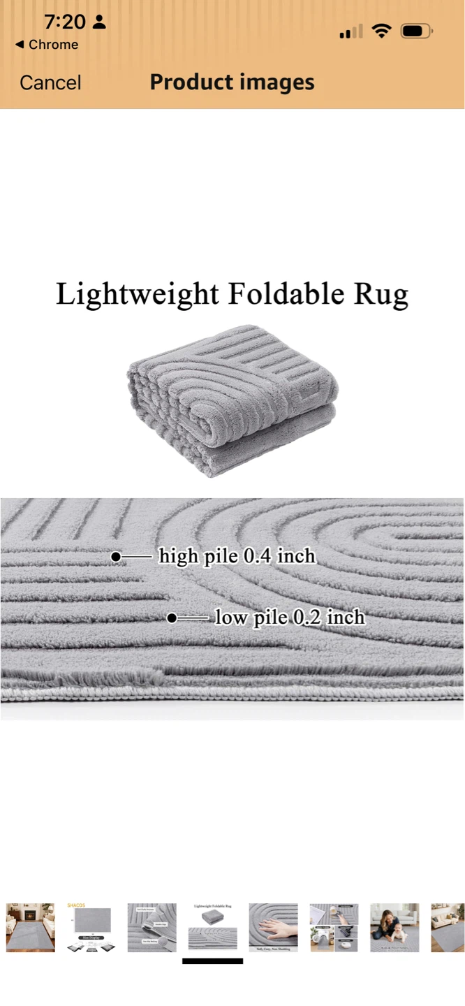 New Soft Fluffy Polyester Area Rug 8x10ft - photo 3