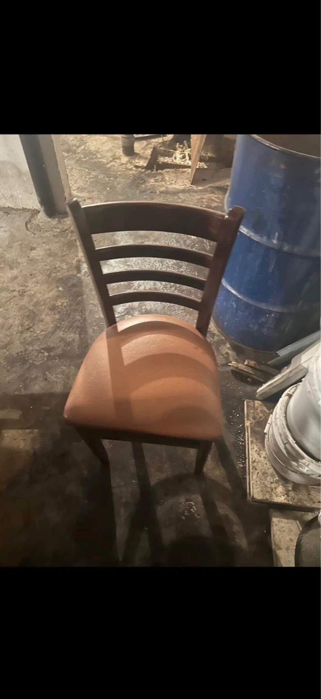 Wooden Dining Chair with Padded Seat