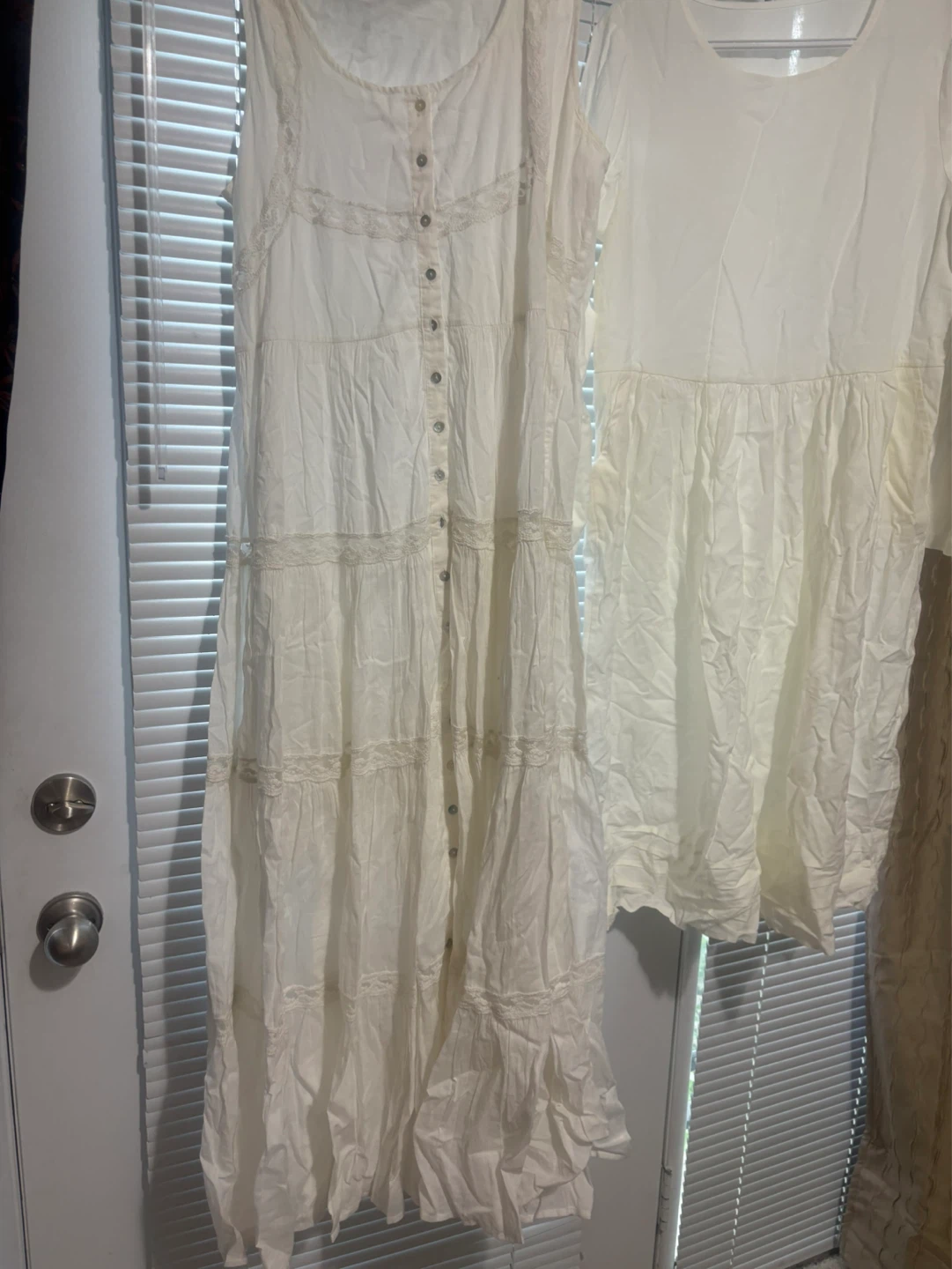 White Tiered Lace Maxi Dress