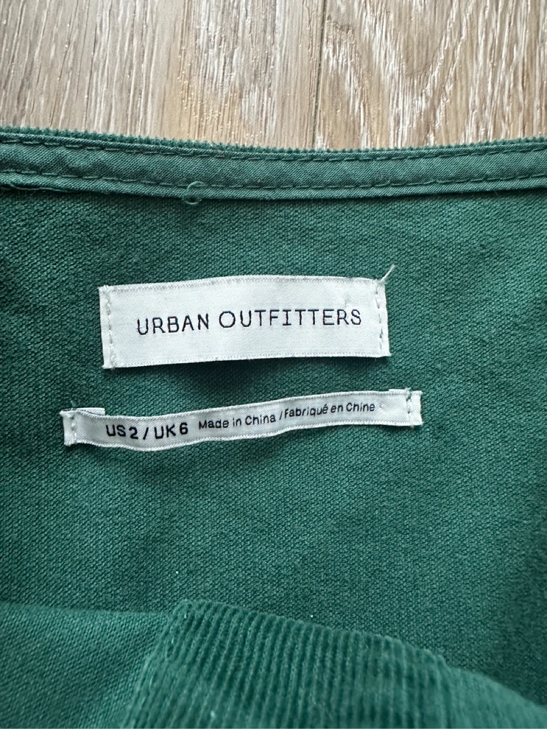 Urban Outfitters Corduroy Button-Front Dress - Green - photo 3