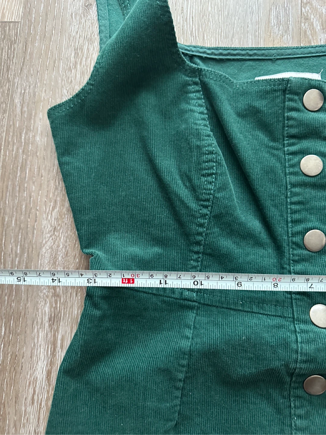 Urban Outfitters Corduroy Button-Front Dress - Green - photo 4