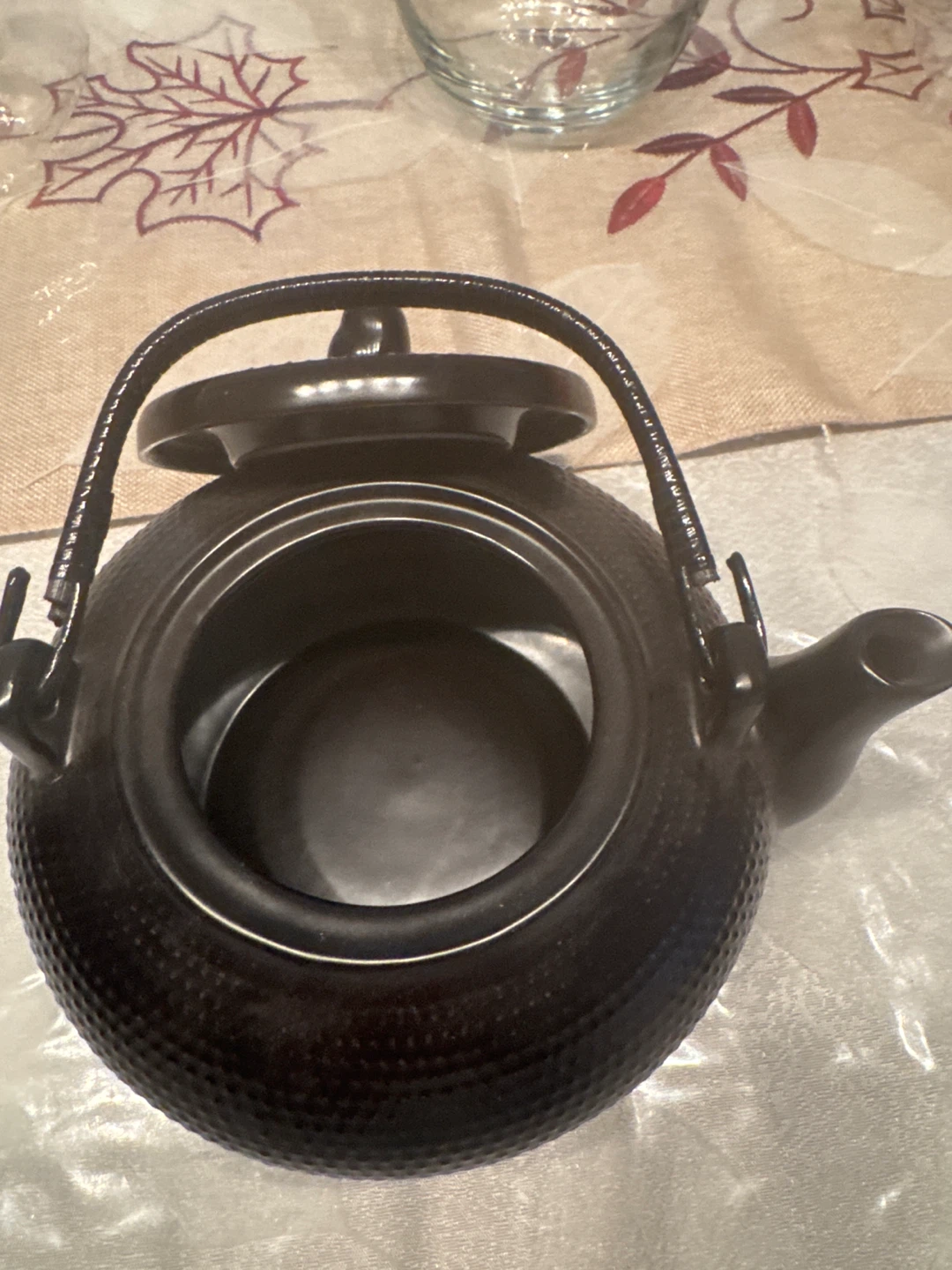 Black Cast Iron Teapot - photo 2