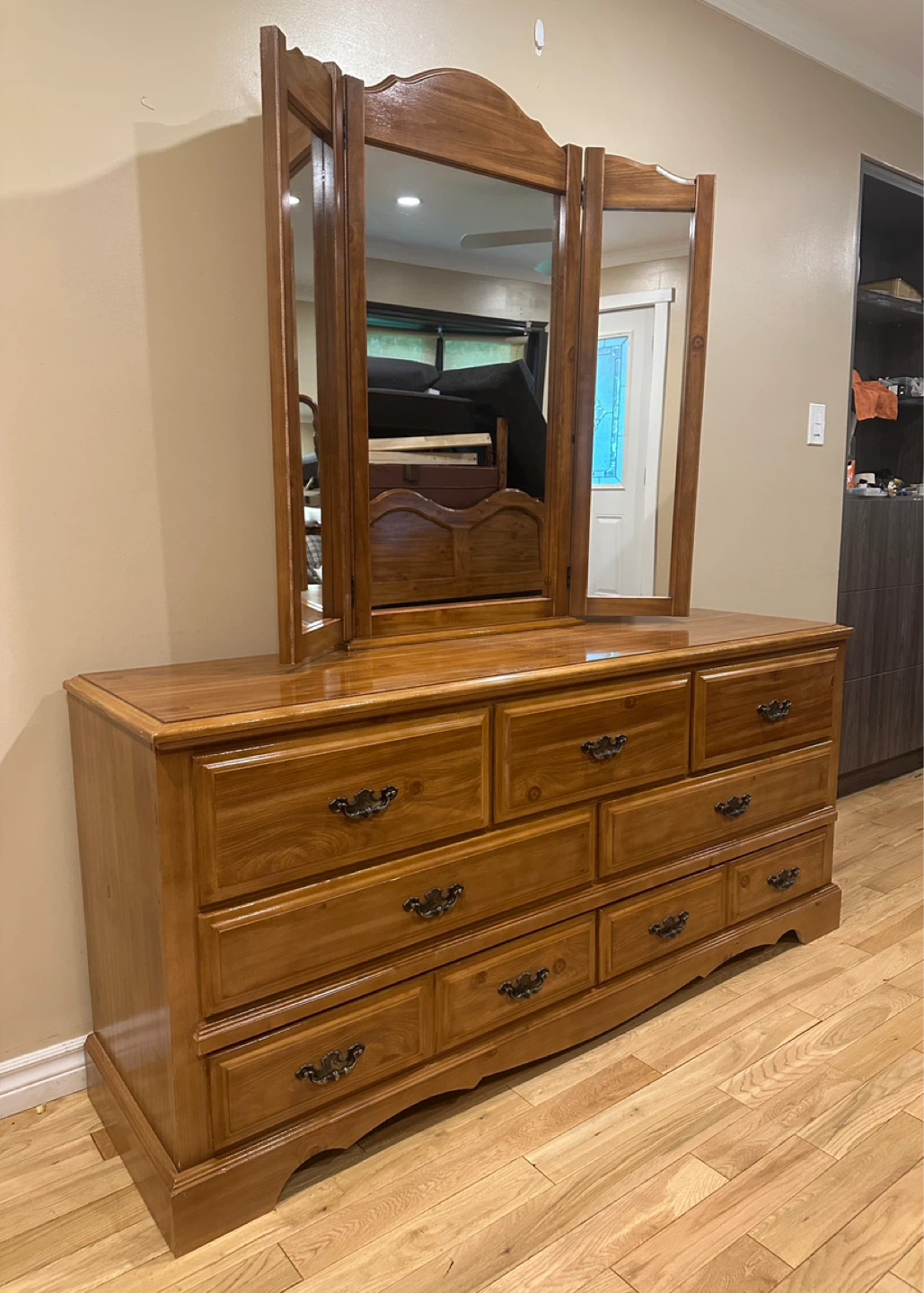 Ideal Furniture Solid Wood Dresser with Mirror (CAN DELIVER) - photo 3