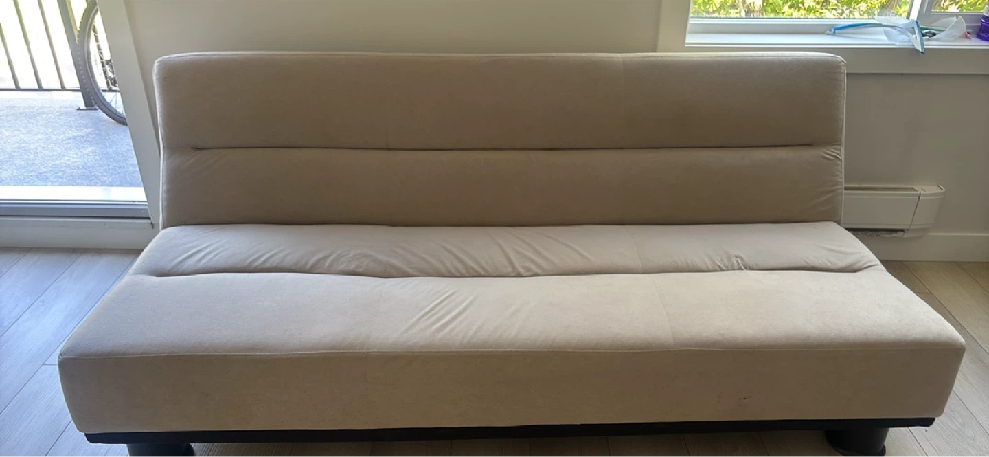 Beige Futon Sofa Bed