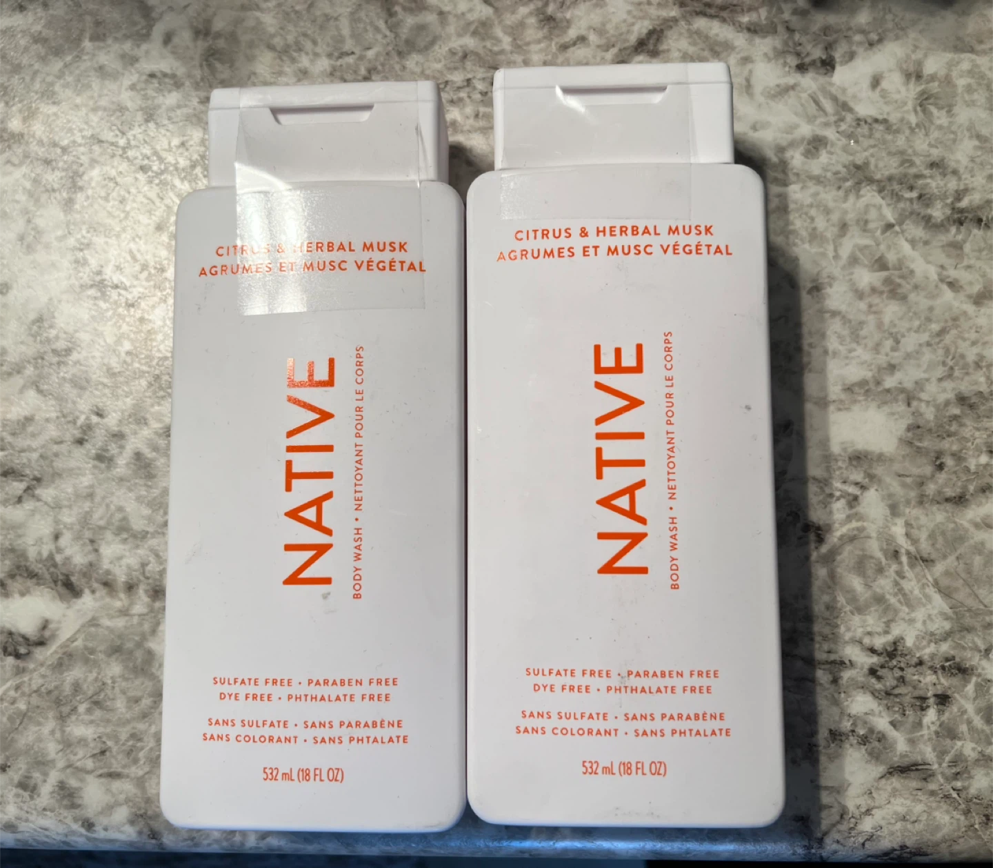 BNIB Native Body Wash - Citrus & Herbal Musk - 18 oz - photo 4